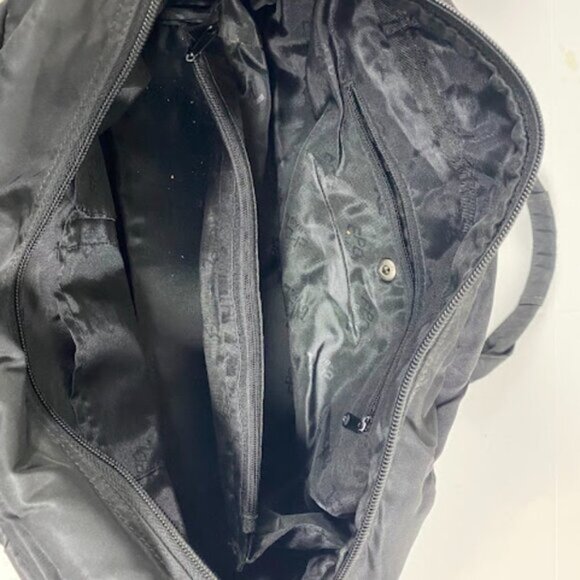 EPOL CREATIONS Women's Black Nylon Handbag Duffel Bag Medium - Picture 8 of 10